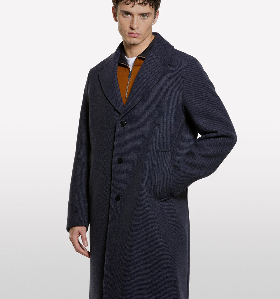 Manteau gris foncé à simple boutonnage - manteaux pour homme - Noir | Sisley image number 3